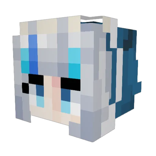 God_Zero01 Minecraft avatar head, 3D render