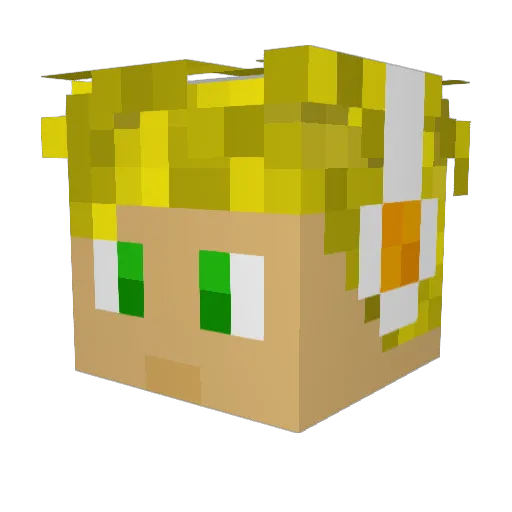 God__Zeus_ Minecraft avatar head, 3D render
