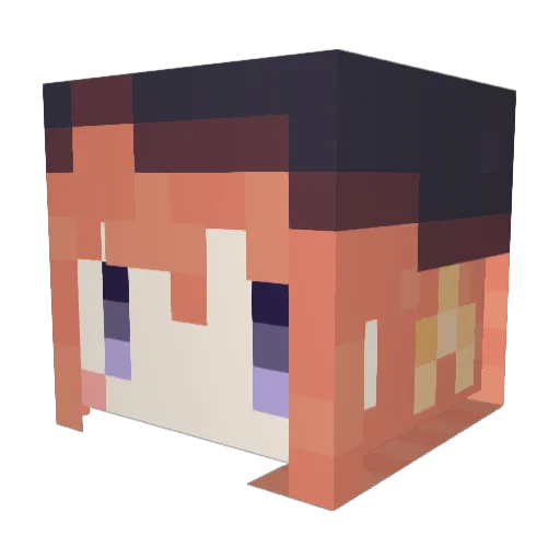 God__wing Minecraft avatar head, 3D render