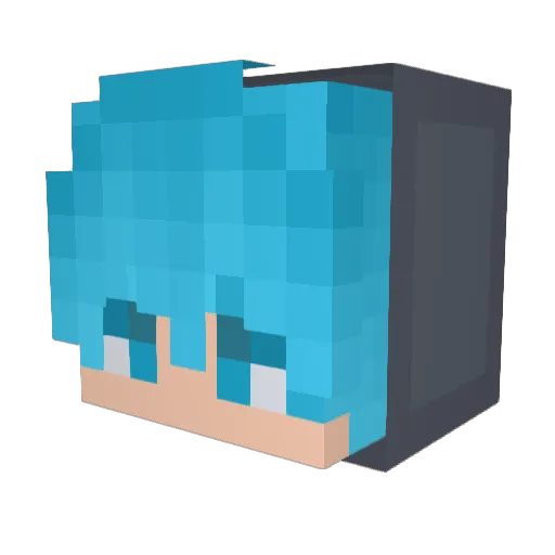 God_empty_tw Minecraft avatar head, 3D render