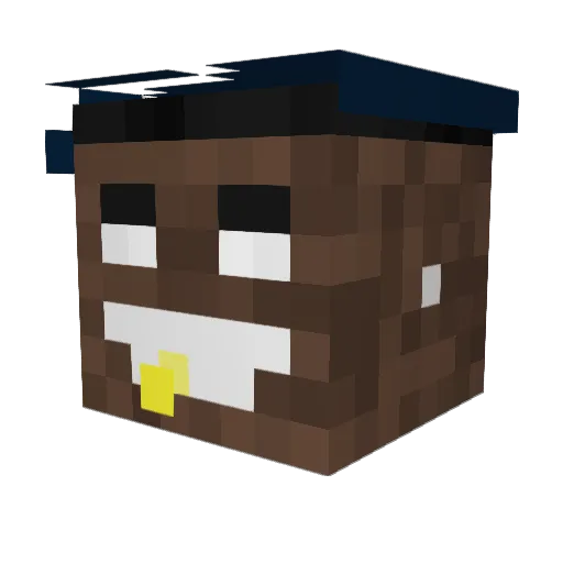 GodbridgeBRR Minecraft avatar head, 3D render