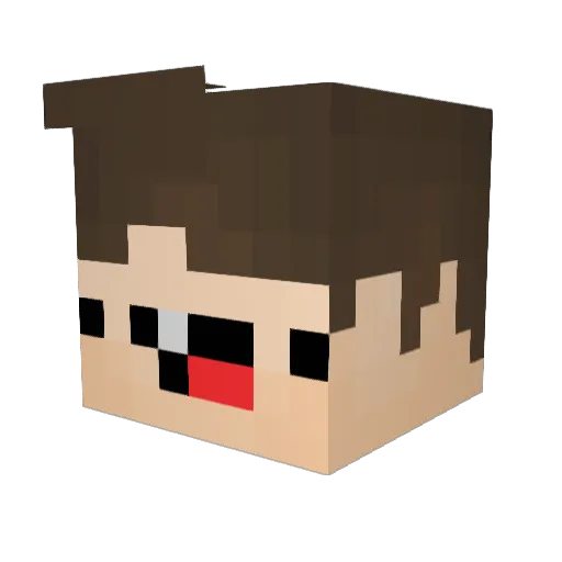 GodcoolHT Minecraft avatar head, 3D render