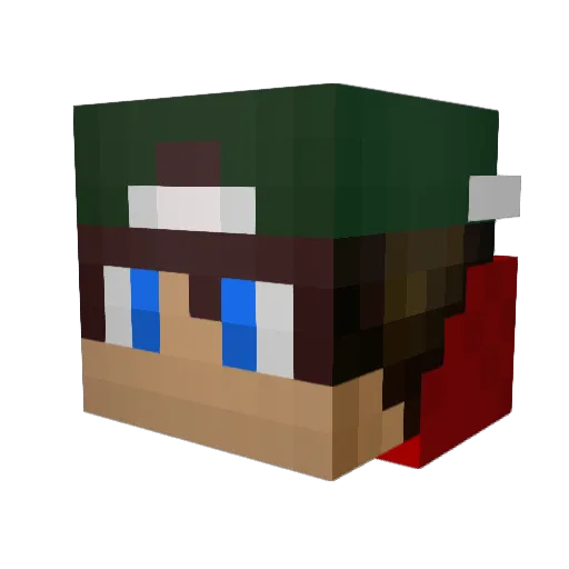 Godcraft_Lp Minecraft avatar head, 3D render