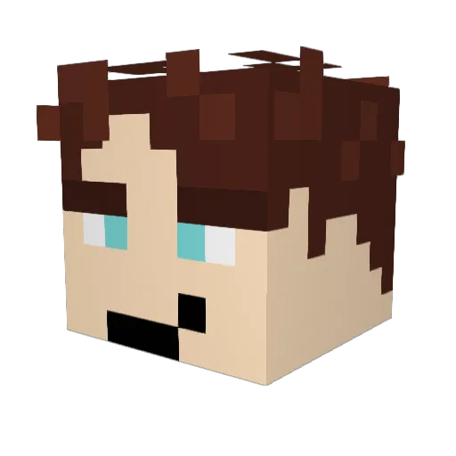GoddHoward69 Minecraft avatar head, 3D render