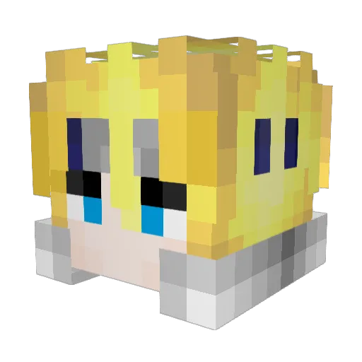 Goddamnnnnn Minecraft avatar head, 3D render