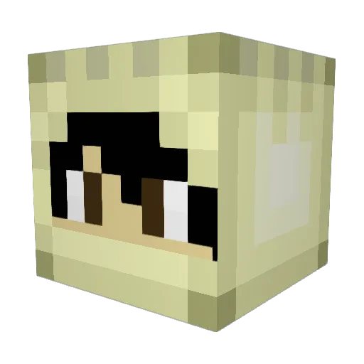 GoddessAthena96 Minecraft avatar head, 3D render