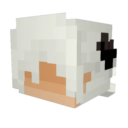 GoddessIrene Minecraft avatar head, 3D render