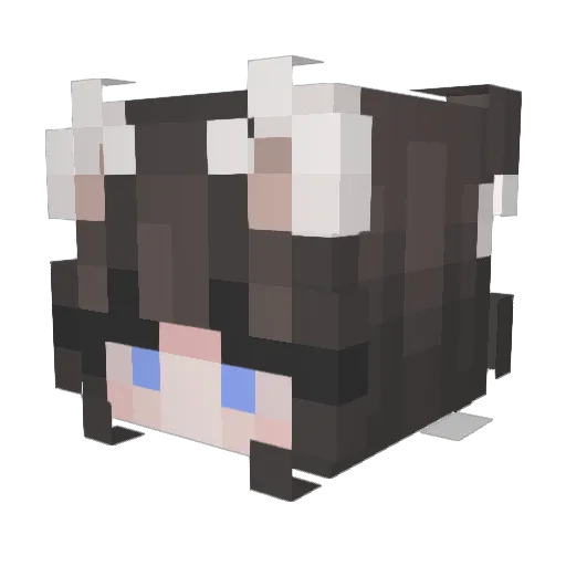 GoddessOfStars2 Minecraft avatar head, 3D render