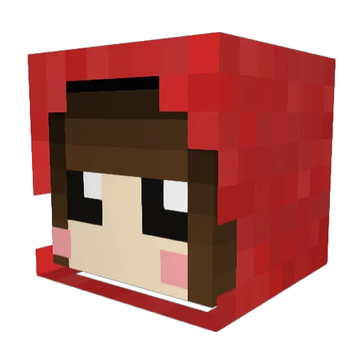 Goddess_Athena_ Minecraft avatar head, 3D render