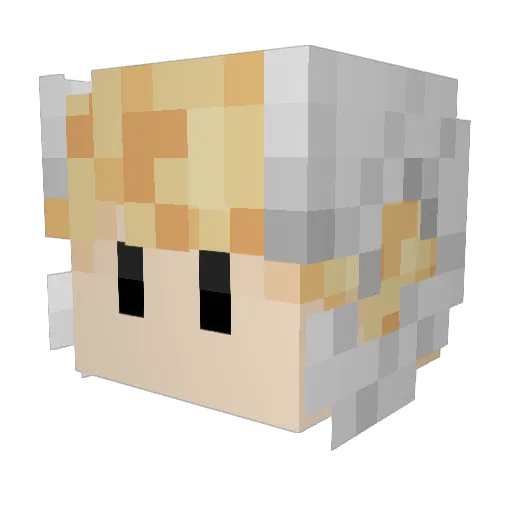 Goddess_Koneko Minecraft avatar head, 3D render