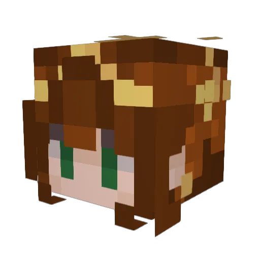 GoddesssAthena Minecraft avatar head, 3D render