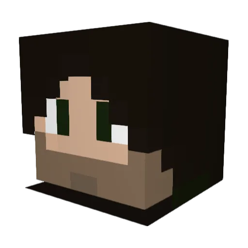 Godfather0313 Minecraft avatar head, 3D render
