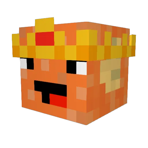 Godfish22 Minecraft avatar head, 3D render