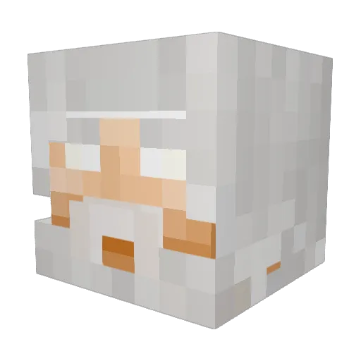 GodfreyMC Minecraft avatar head, 3D render