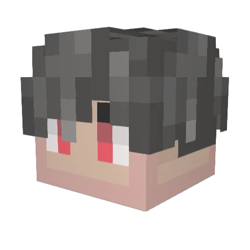 Godgo_ Minecraft avatar head, 3D render