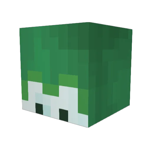 Godgurka Minecraft avatar head, 3D render