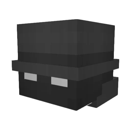 Godify Minecraft avatar head, 3D render