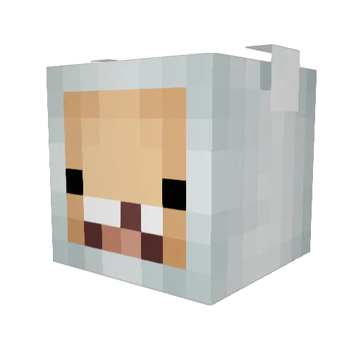 Godikins Minecraft avatar head, 3D render