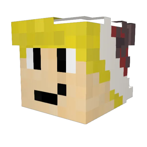 Godilla_2233 Minecraft avatar head, 3D render