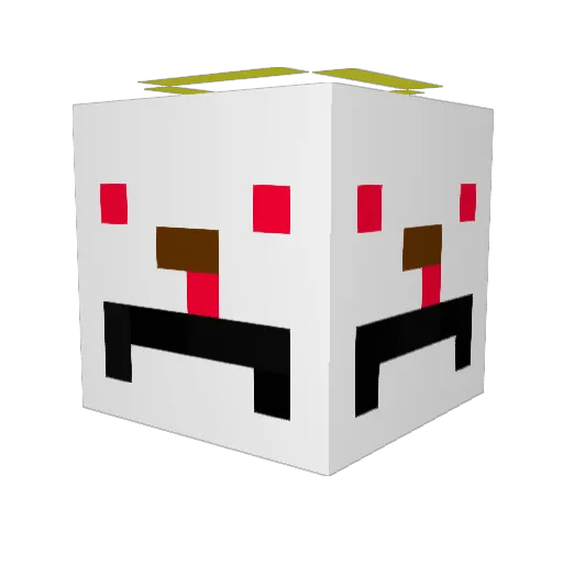 Godkimchi Minecraft avatar head, 3D render