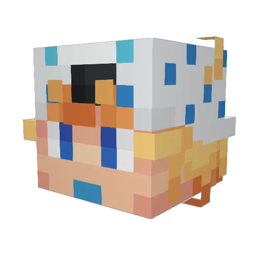 Godku337 Minecraft avatar head, 3D render