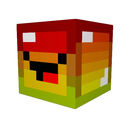 Godlight44 Minecraft avatar head, 3D render