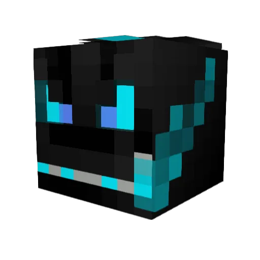 Godlike_Godzilla Minecraft avatar head, 3D render