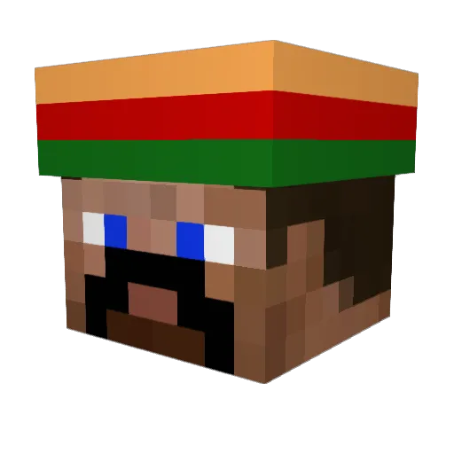 GodlyError Minecraft avatar head, 3D render
