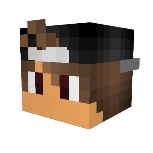 GodlyFlare Minecraft avatar head, 3D render