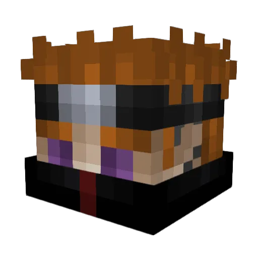 GodlyNohand Minecraft avatar head, 3D render
