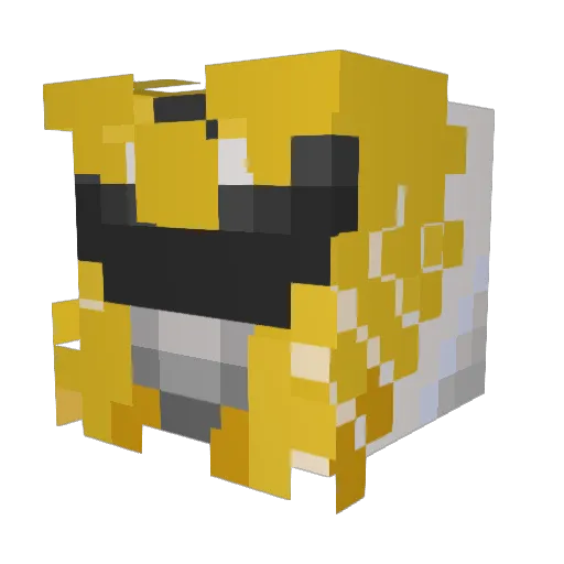 GodlyT Minecraft avatar head, 3D render