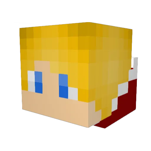 GodlyTV Minecraft avatar head, 3D render