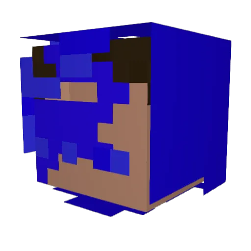 Godly_Gor Minecraft avatar head, 3D render