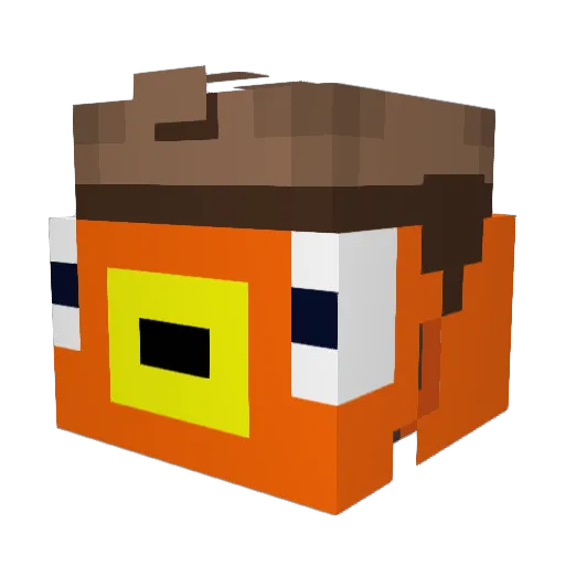 Godly_Lux Minecraft avatar head, 3D render