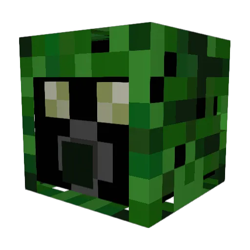 Godly_Shadow Minecraft avatar head, 3D render