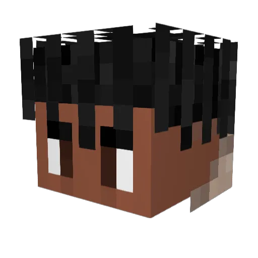 GodlyySora Minecraft avatar head, 3D render