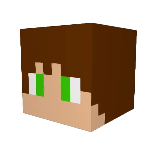 GodofNovas Minecraft avatar head, 3D render