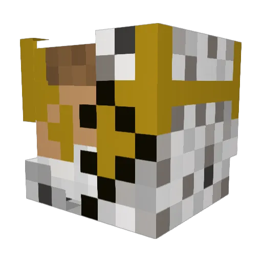 GodofPeace10 Minecraft avatar head, 3D render
