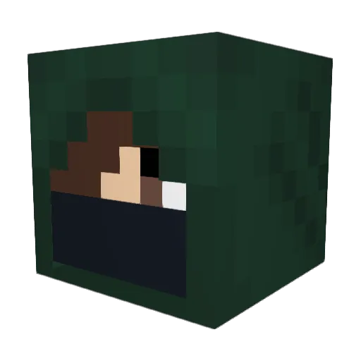 Godofcheese Minecraft avatar head, 3D render