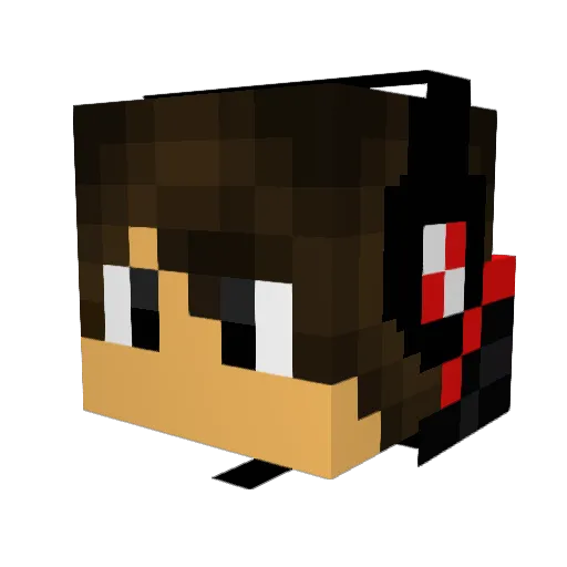 Godofkeega Minecraft avatar head, 3D render