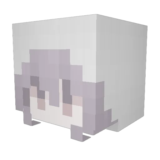 Godofwarl Minecraft avatar head, 3D render