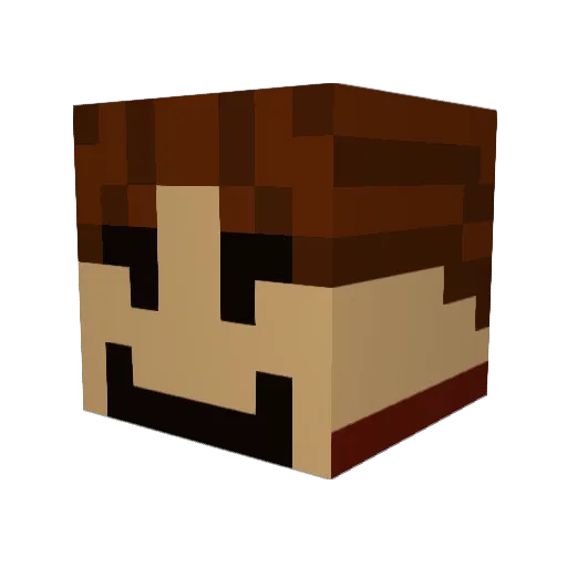 Godplayer9 Minecraft avatar head, 3D render