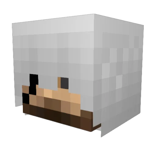 Godpriest Minecraft avatar head, 3D render
