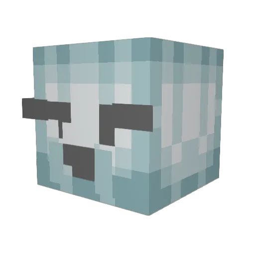 GodsApprentice Minecraft avatar head, 3D render