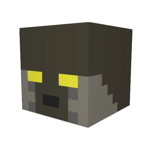 GodsBeard Minecraft avatar head, 3D render