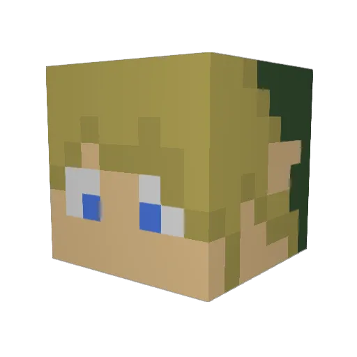 GodsBlade450 Minecraft avatar head, 3D render