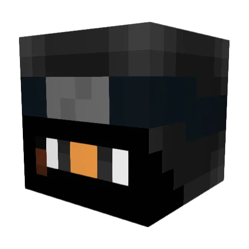 Godscry Minecraft avatar head, 3D render