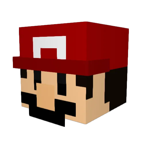 Godspeed88 Minecraft avatar head, 3D render