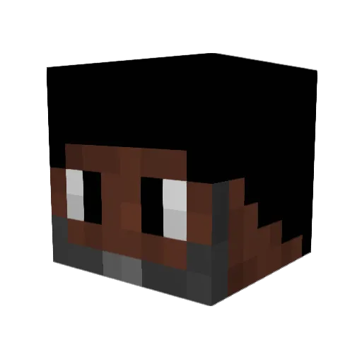 GodspeedJaha Minecraft avatar head, 3D render
