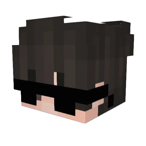 Goduknow Minecraft avatar head, 3D render